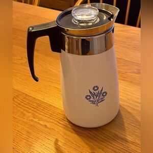 Corningware blue corn flower coffee pot